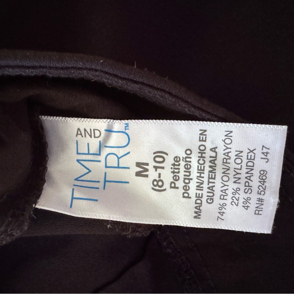 Women’s 8-10 Petite black dress pants